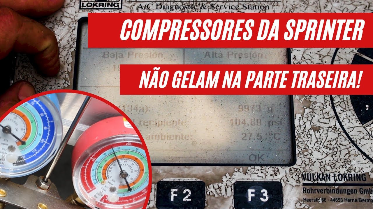 COMPRESSORES DA SPRINTER NÃO GELAM NA PARTE TRASEIRA!