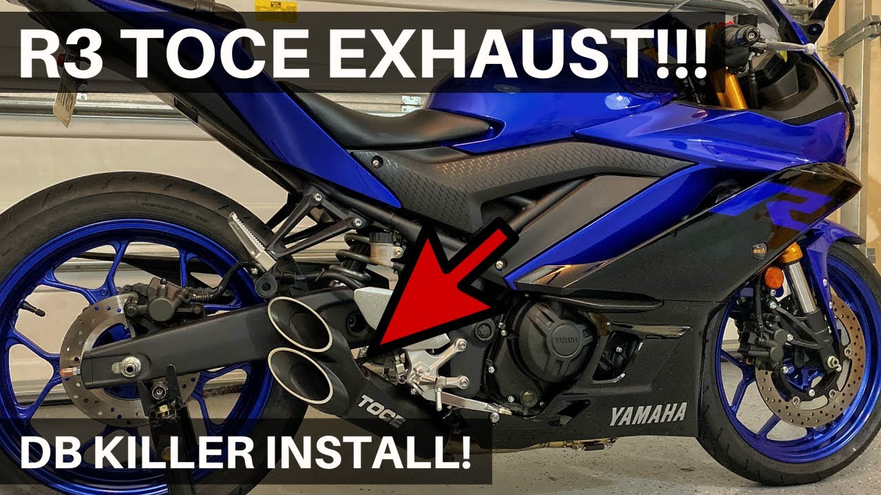 2019 Yamaha R3 Toce FULL Exhaust System - DB Killer Install and Sound Sample!! SOO LOUD!!