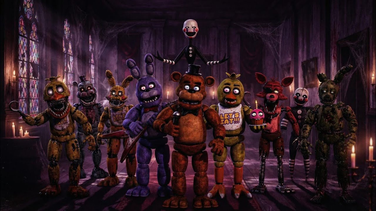Primeira vez jogando - Five Nights at Freddy's: UCN sofrendo para vários chupa cabras diferentes🐐 #2