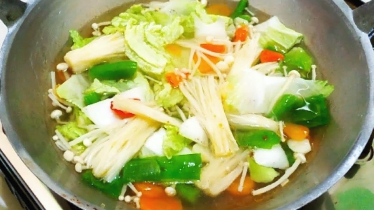 INI DIA RAHASIA SOP SAYURAN GURIH TANPA DAGING AYAM BAKSO & SOSIS