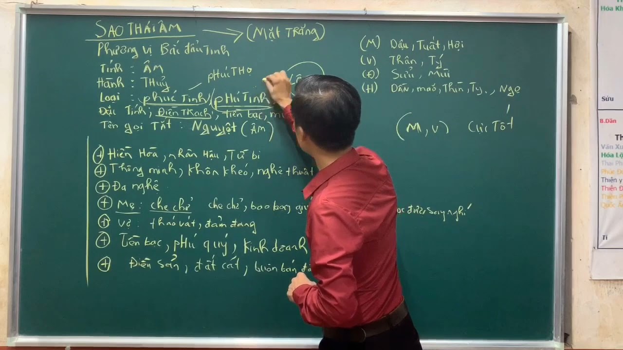 SAO THÁI ÂM | 14 CHÍNH TINH TRONG KHOA TỬ VI - TỬ VI HỌC QUÁN