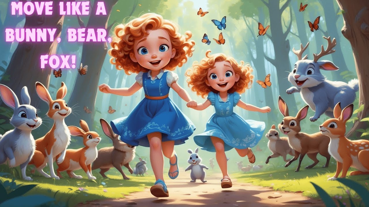 Move Like a Fox, Bear, Bunny! | Fun Kids Song