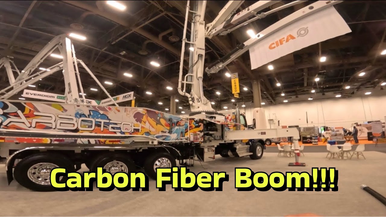CARBON FIBER Boom Pump from Cifa at World of Concrete 2026 Las Vegas 