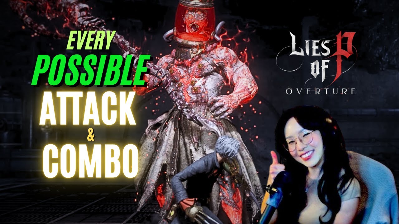 Lies of P Overture - Every Possible Attack & Combo - Two-Faced Overseer Boss Fight