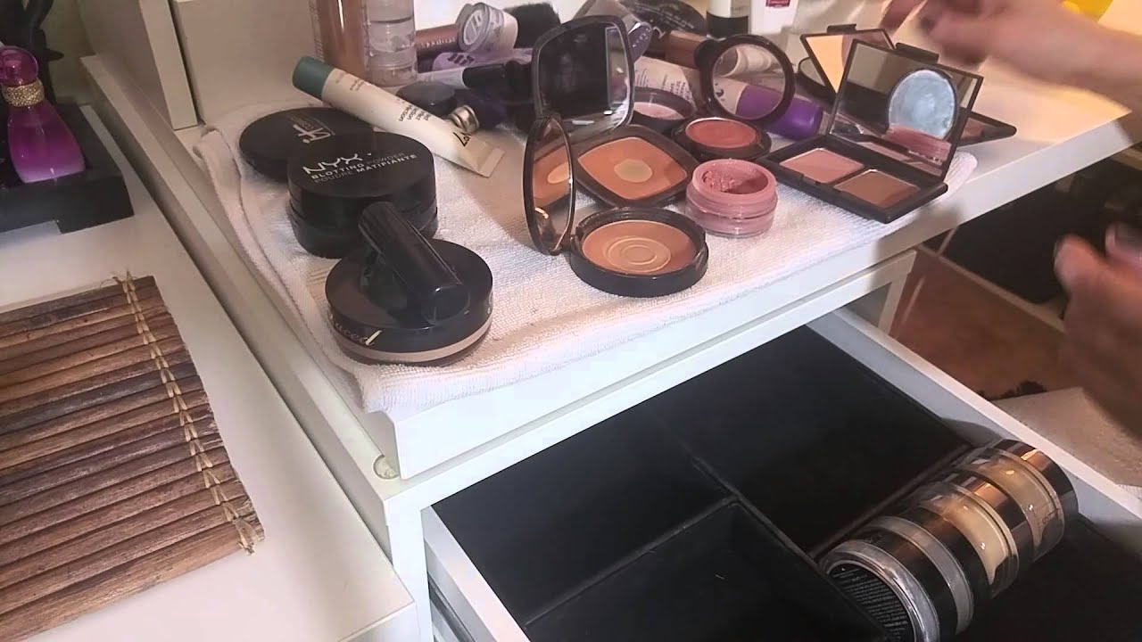 ASMR-cleaning a make-up drawer-Silent-no whisper
