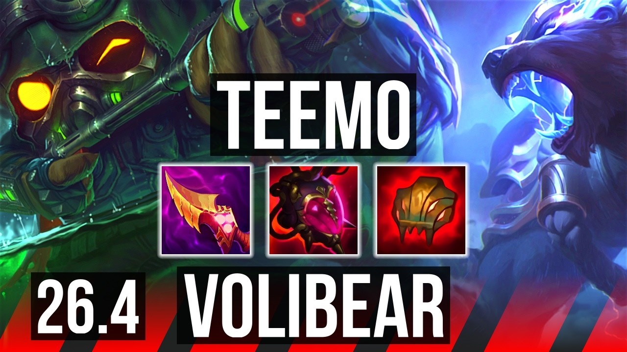 TEEMO vs VOLIBEAR (TOP) | KR Diamond | 26.4