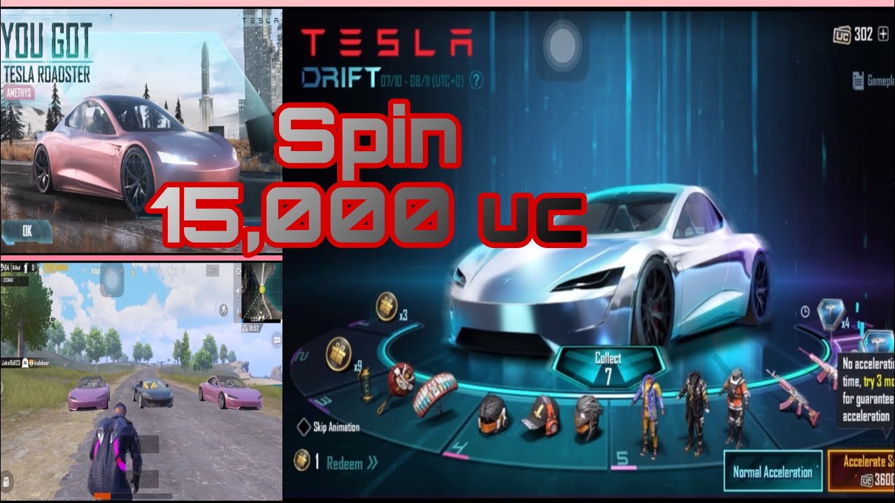 TESLA DRIFT SPIN | 15,000 uc