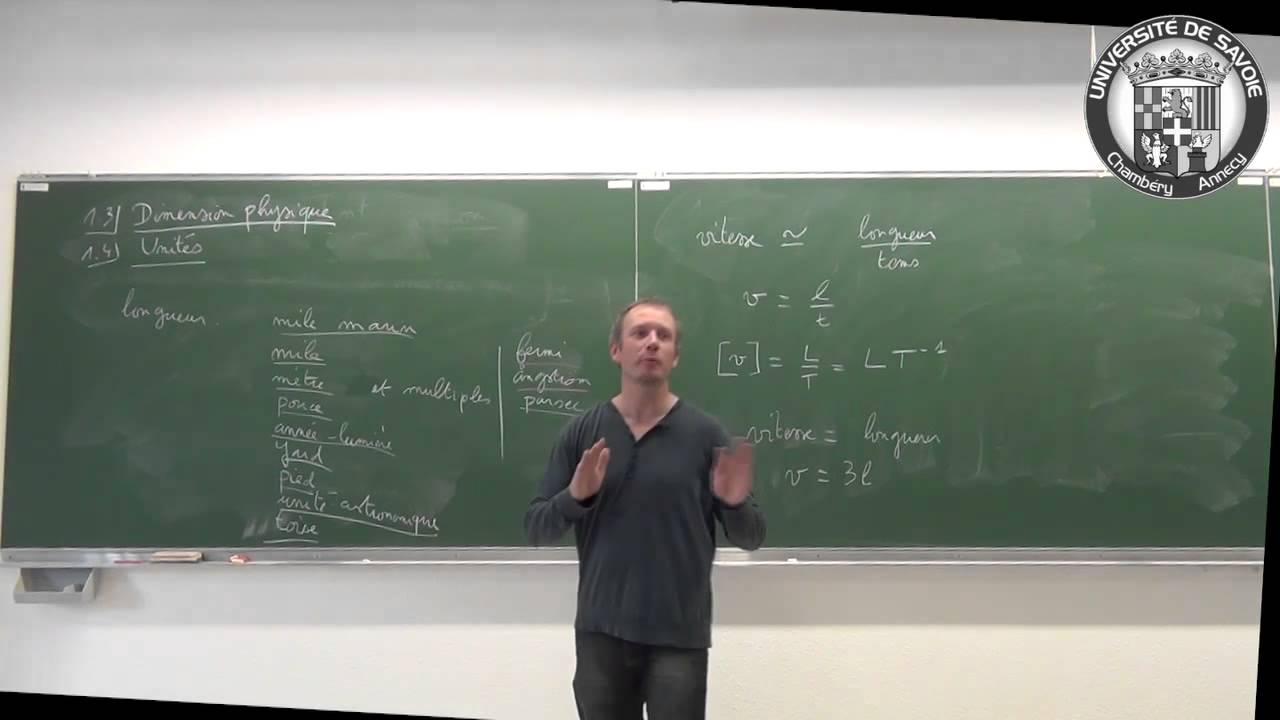 Introduction à la mécanique en L1 - cours 1