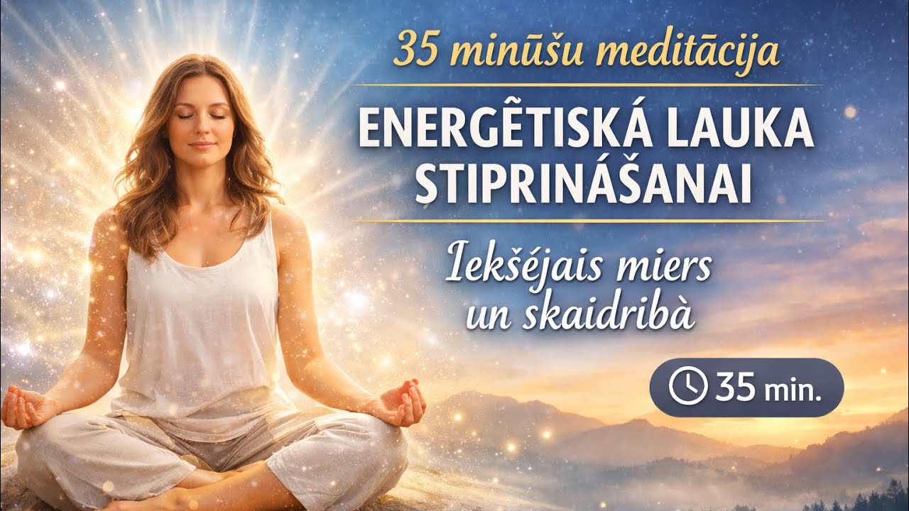 STIPRINI SAVU ENERĢĒTISKO LAUKU 35 minūšu dziļa meditācija •Miers • Skaidrība • Harmonija