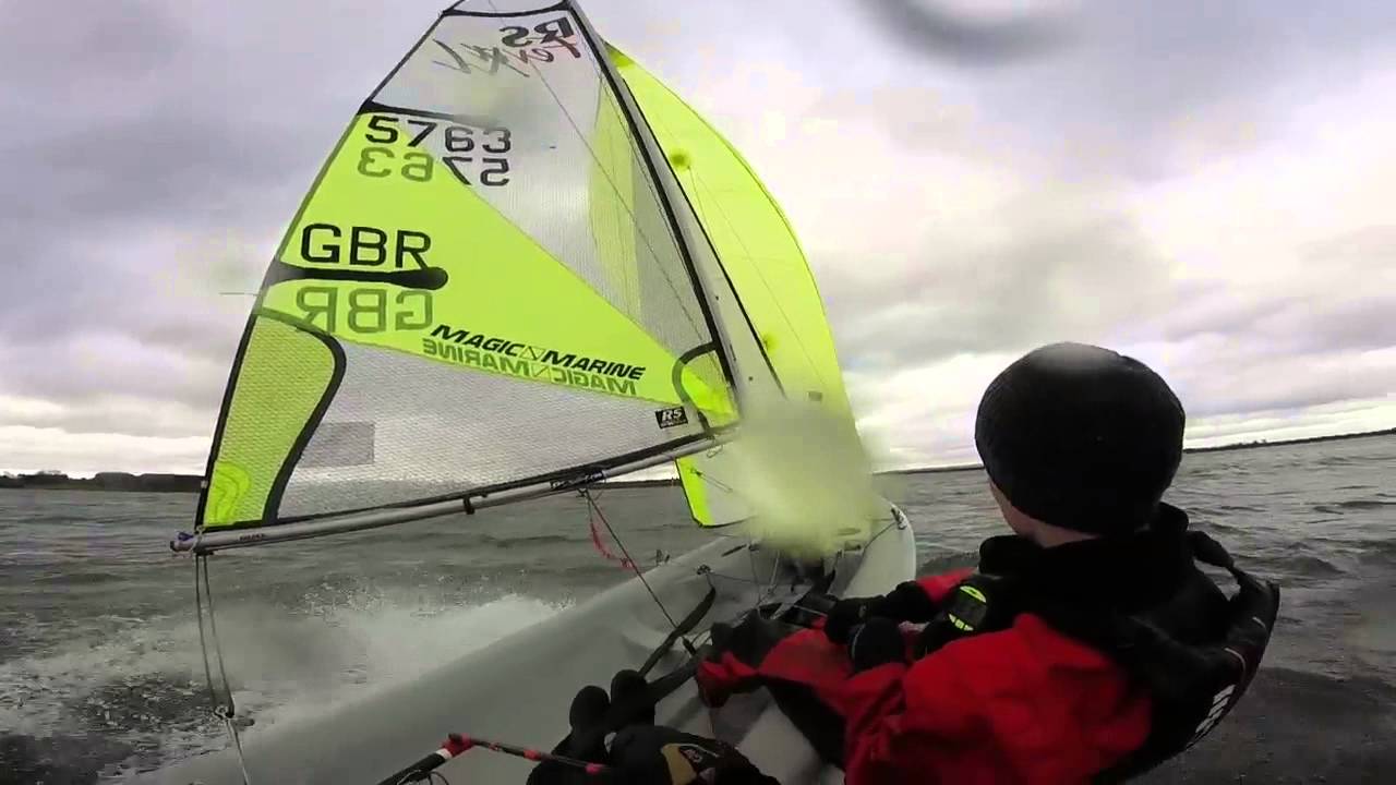 RS Feva Windy Sailing