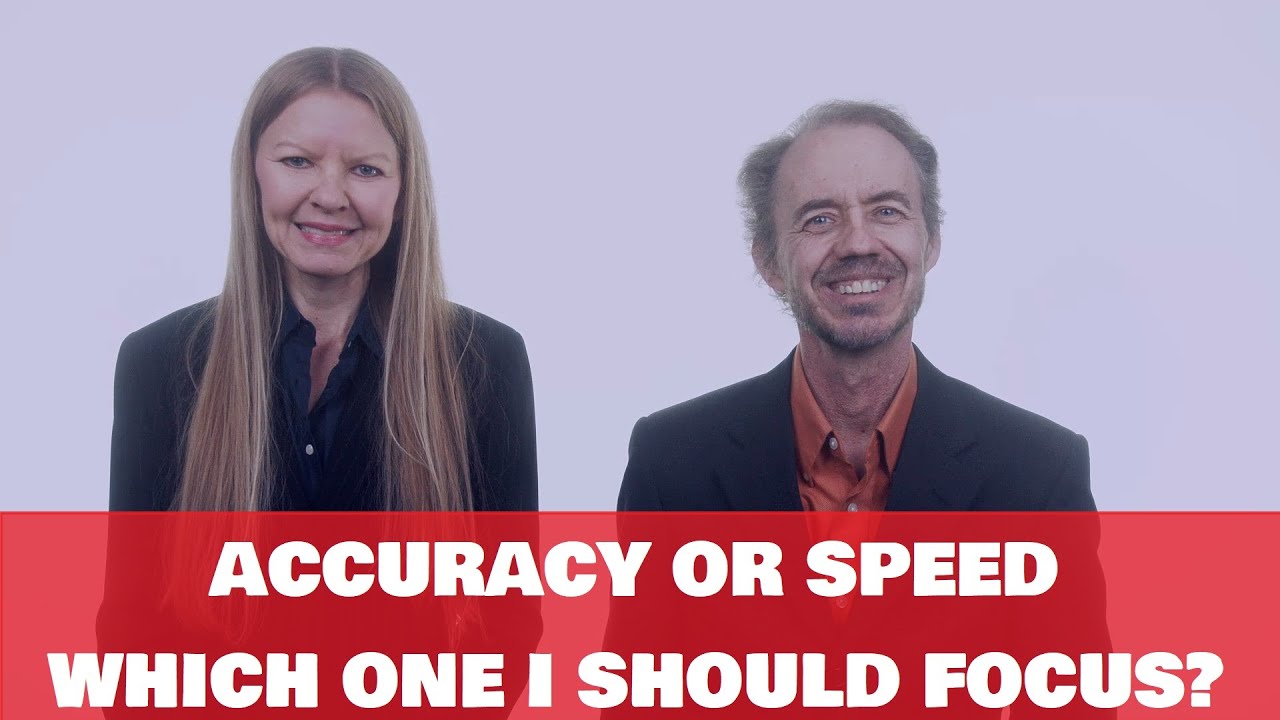 Which one should I focus first when learning touch typing, accuracy or speed?