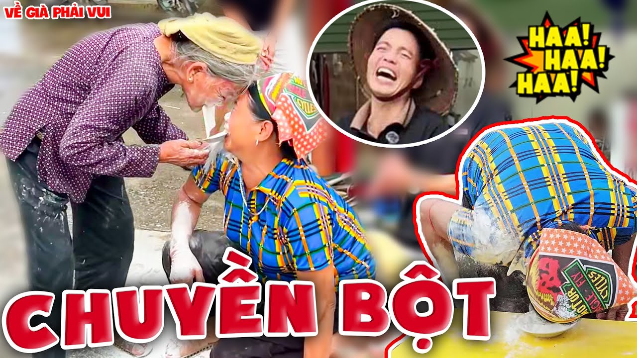 Trò Chơi Chuyền Bột Mì Bằng Miệng Hài Hước | Về Già Phải Vui