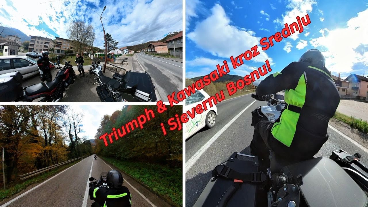 600 km moto avanture kroz BiH ! - Triumph & Kawasaki