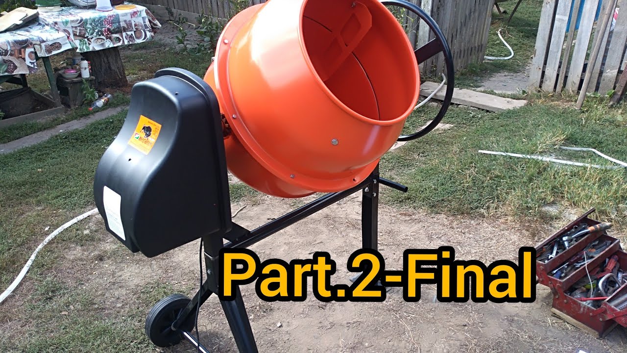 BETONIERA BISONTE BBY 140L (asamblarea)Part.2-Final