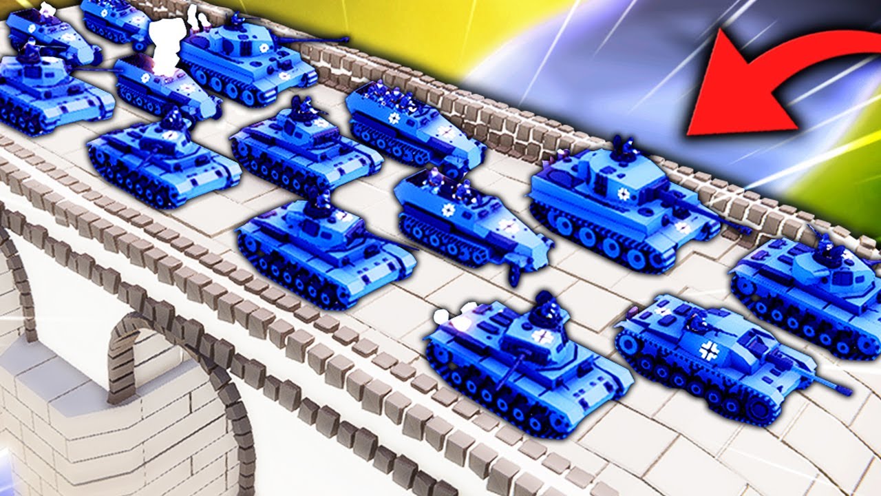 this INSANE BRIDGE BATTLE broke Total Tank Simulator FOREVER