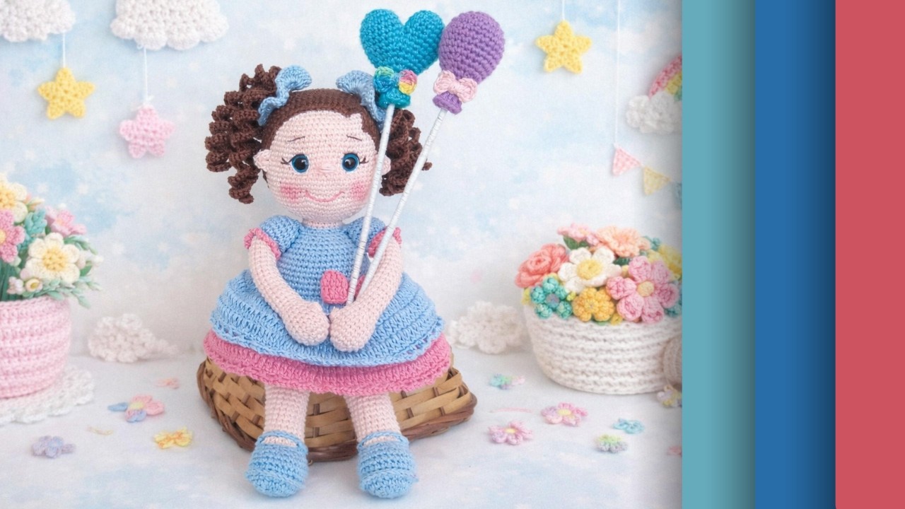 Amigurumi - Boneca Maria Amigurumi - sem costura - 1/3