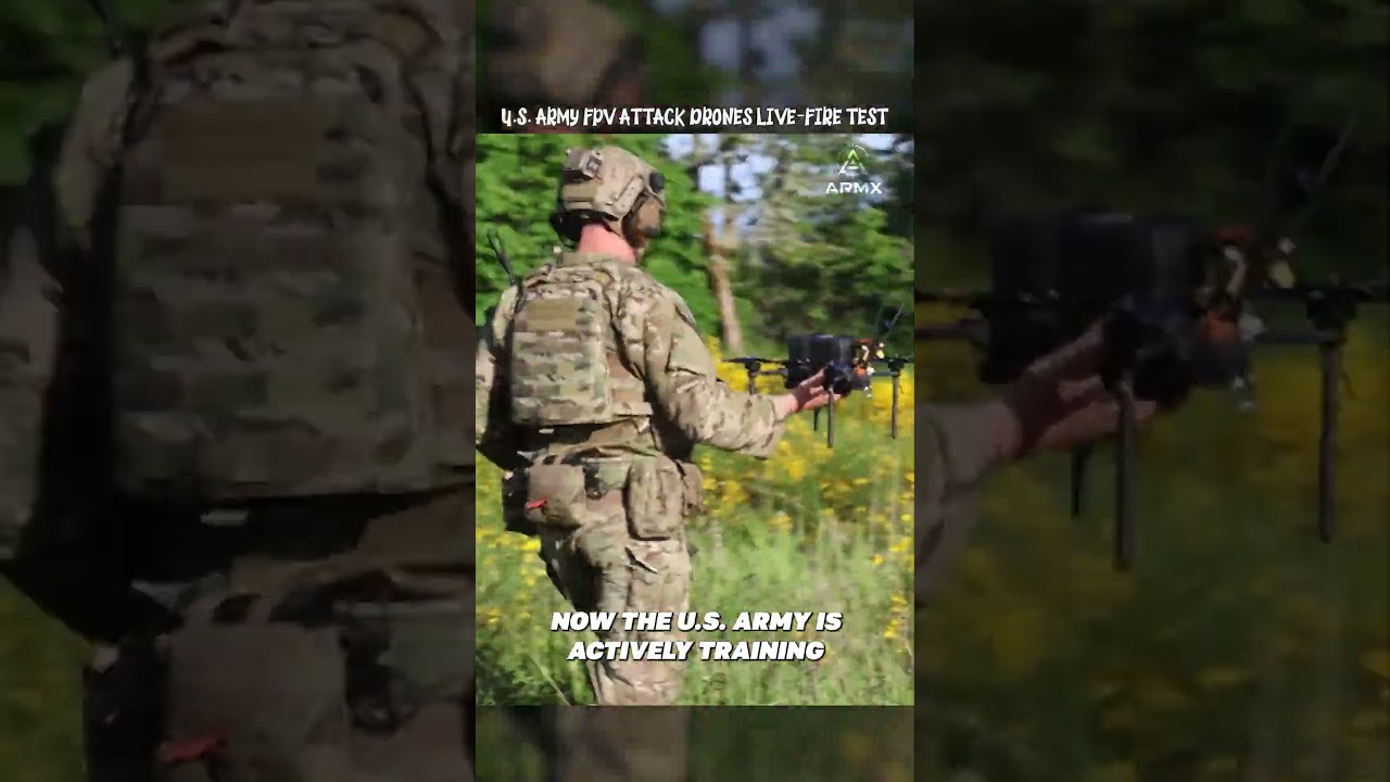 Испытания FPV-дронов-камикадзе армии США в боевых условиях
