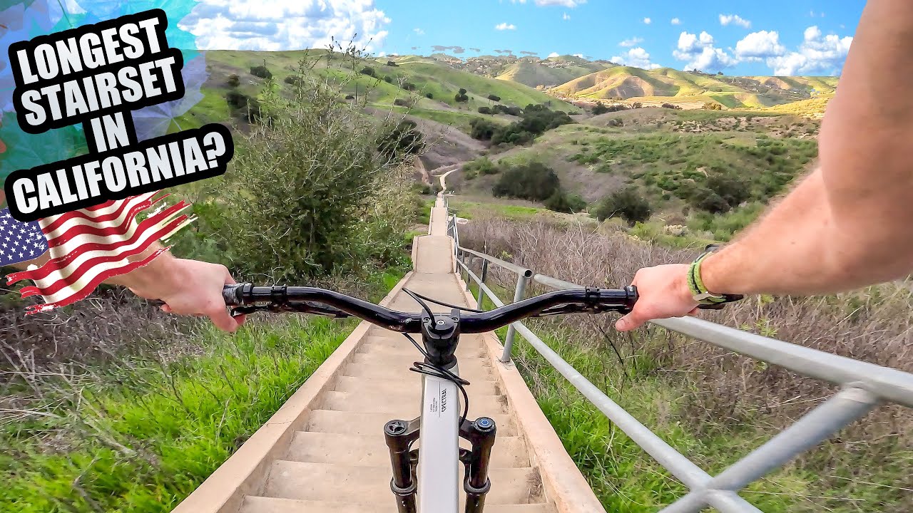 CONQUERING THE LONGEST STAIR SET EVER ON MY MTB!