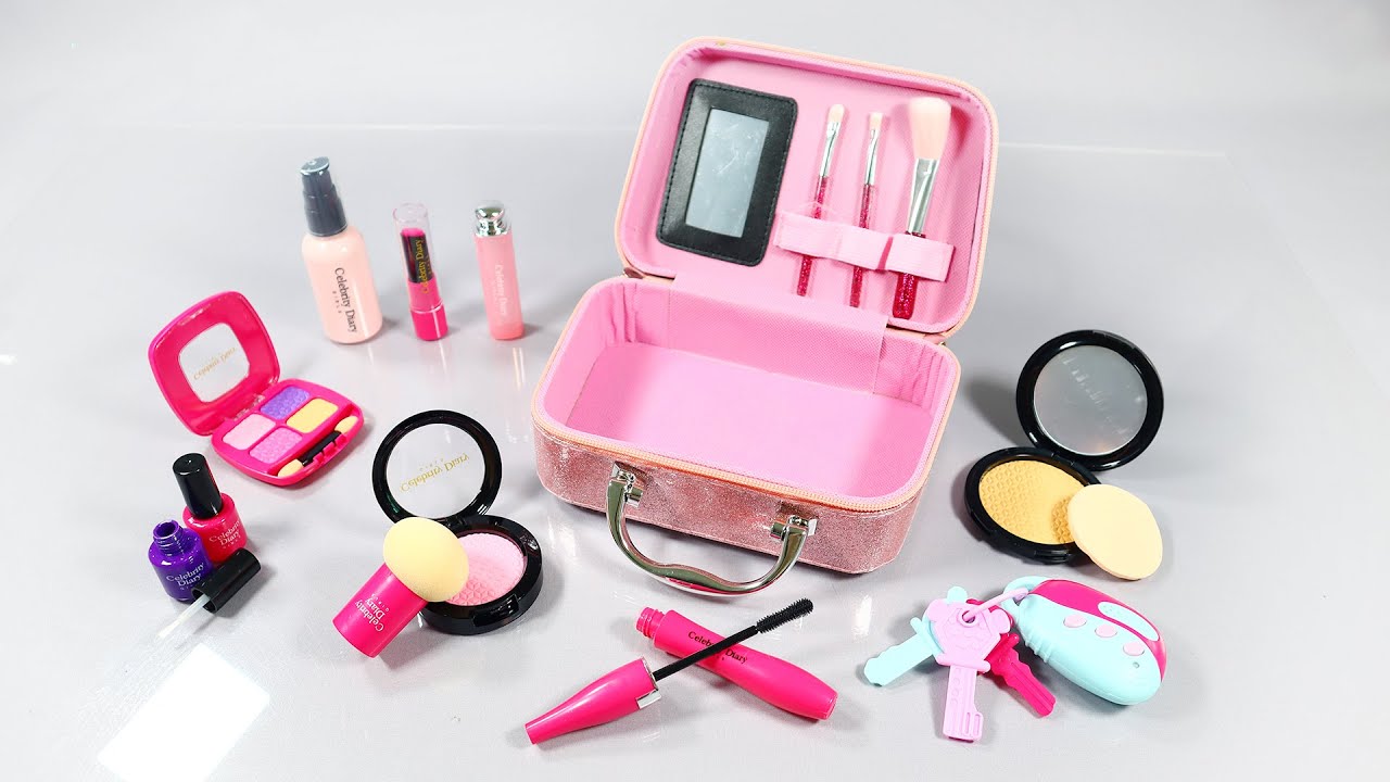 46 Minutes Satisfying with Unboxing Makeup Box Toy Cosmetic Set Lip Balm Gloss ASMR