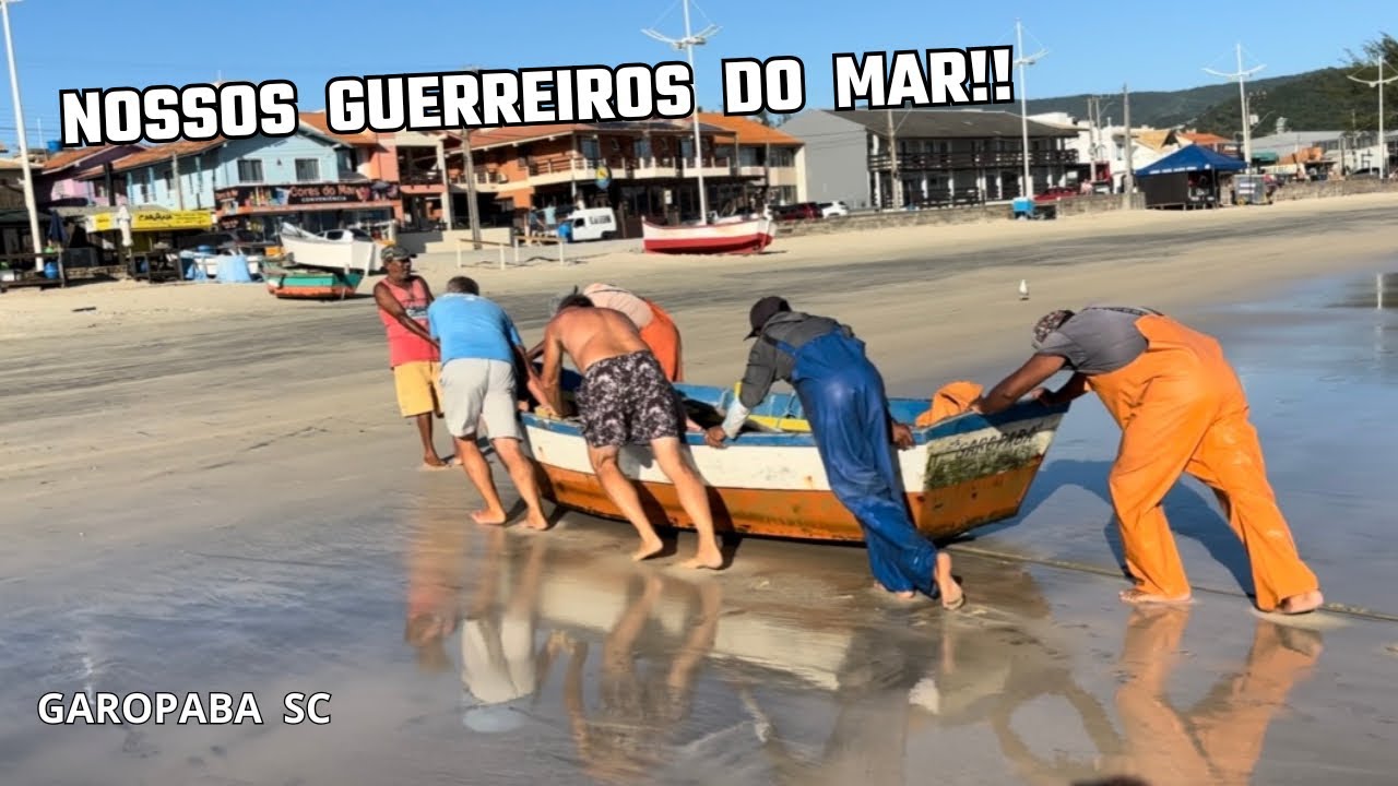 04/03/26 E HOJE TEMOS PAPA TERRA,LINGUADO, CORVINA E PESCADA na praia central de Garopaba Sc.
