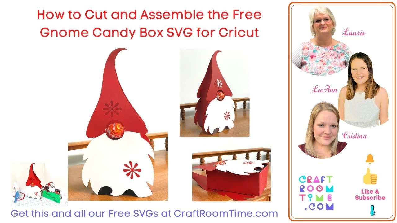 How to Cut and Assemble FREE Gnome Candy Box SVG for Cricut