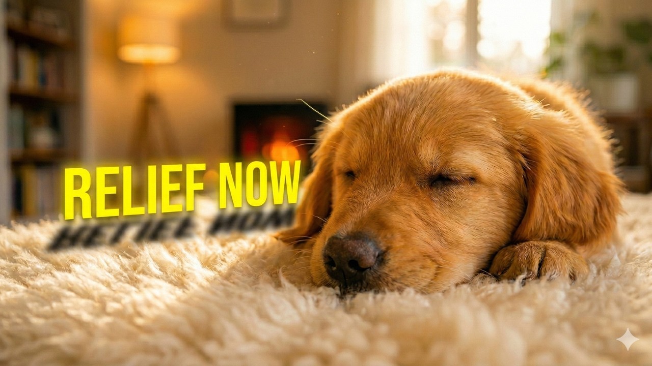 Adorable Sleeping Puppies with Calming Music | Best Relaxation for Dogs Home Alone
