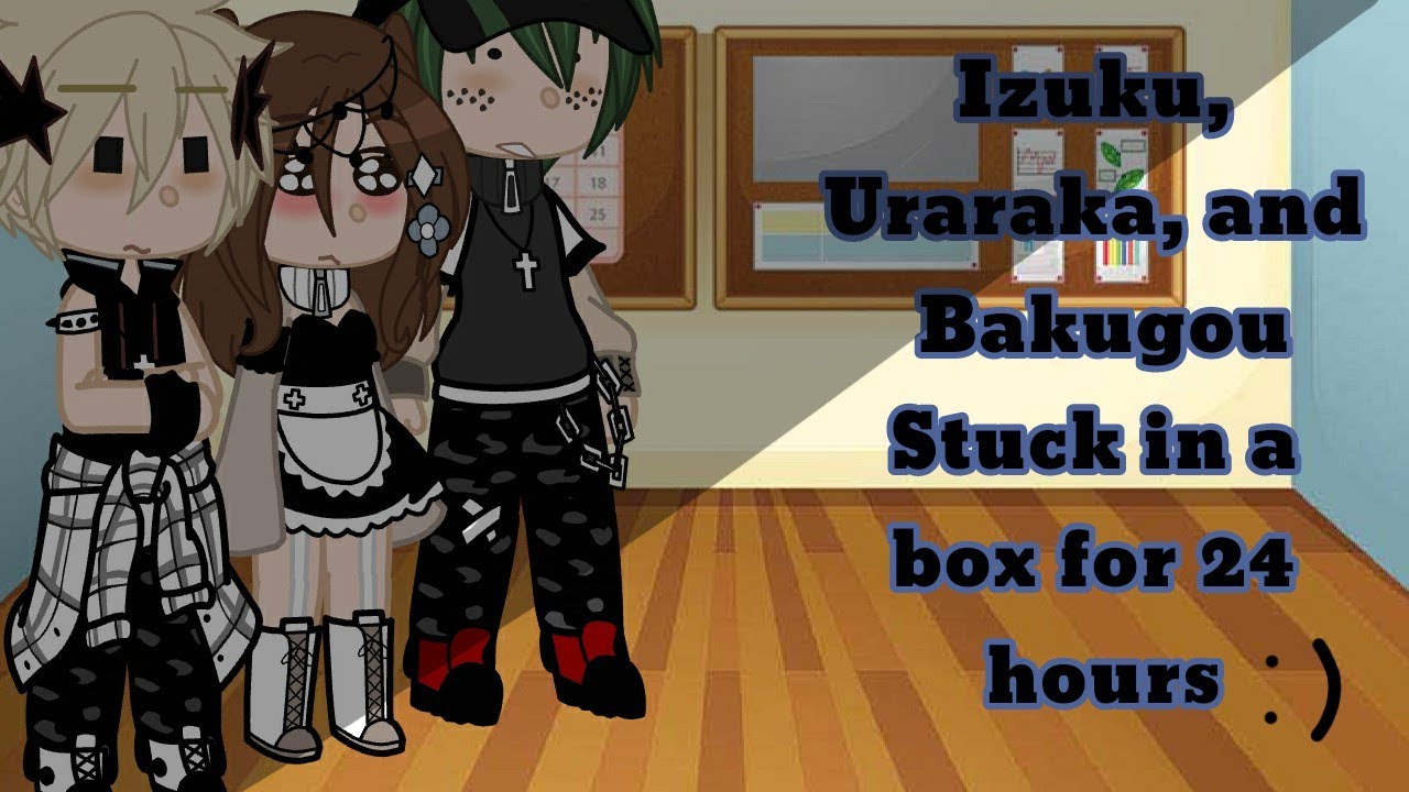 Izuku, Uraraka, and Bakugou Stuck in a box for 24 hours {} BakuChakoDeku {} New OC {}