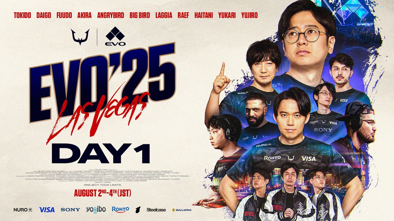 【EVO2025】REJECT現地配信【 DAY 1 後半戦】