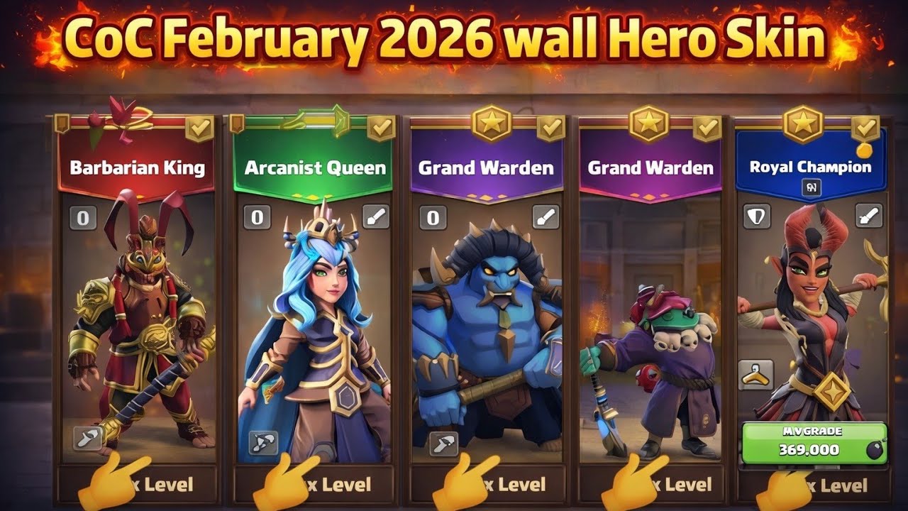 Lunar New Year 2026 Update & Wall Hero Skins Revealed | Clash of Clans