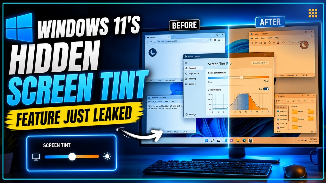 Windows 11&rsquo;s Hidden Screen Tint Feature Just Leaked