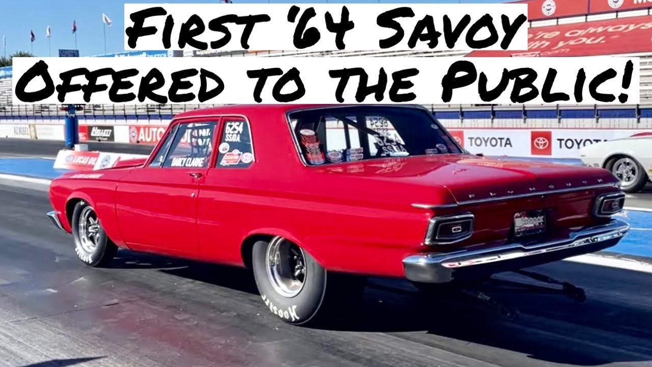 Оригинальный облегченный Plymouth Savoy Max Wedge 426 1964 года | Darcy Clarke NHRA Super Stock D...