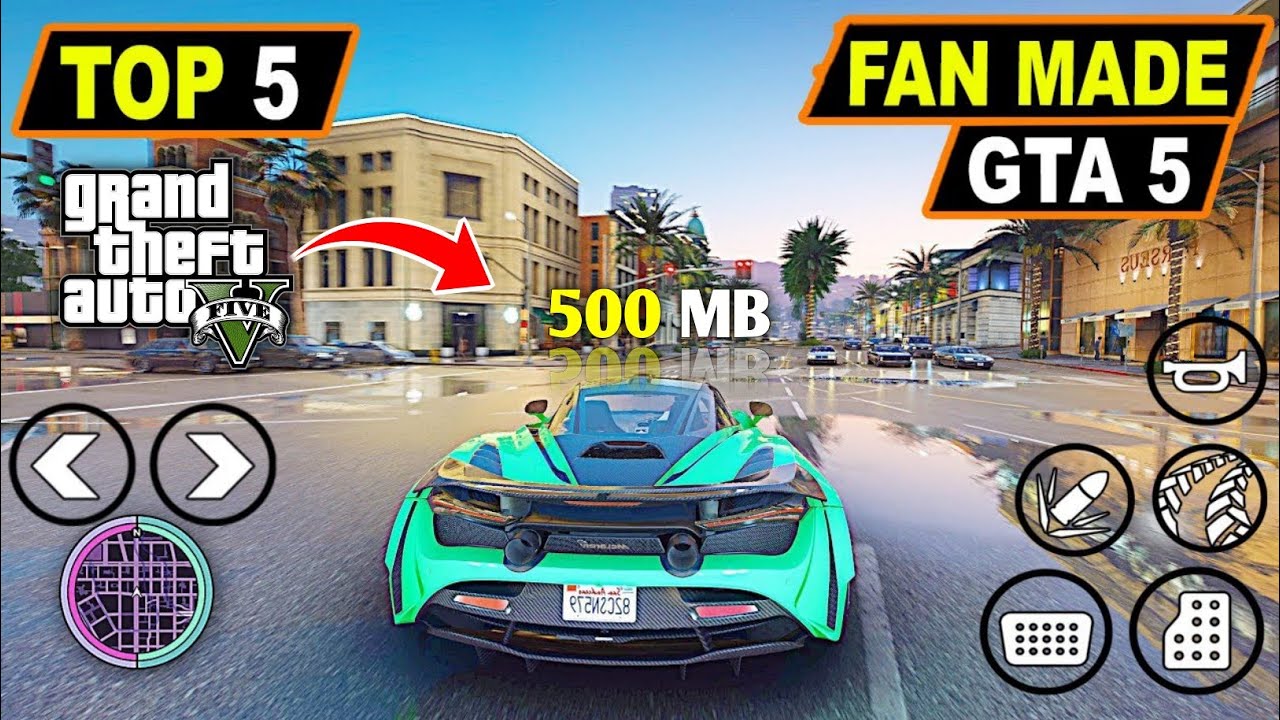 TOP 5 GTA V FAN MADE GAMES FOR ANDROID | GTA V | GTA VI