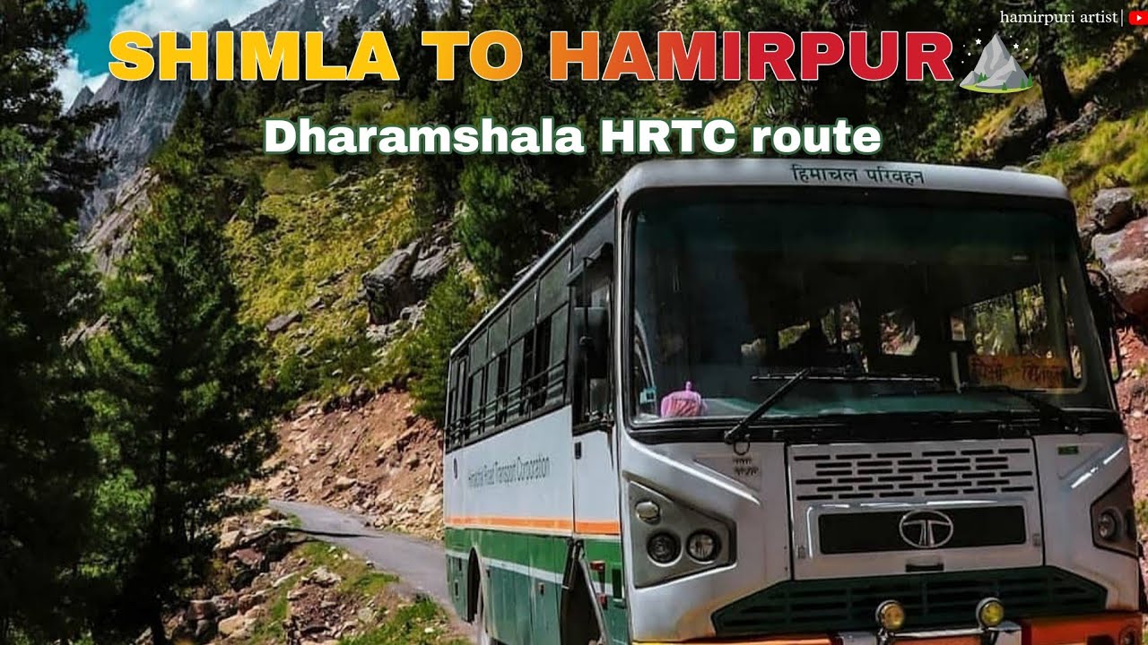 🚍Ordinary टिकट पर Super fast में यात्रा 🫨| Shimla to Hamirpur Dharamshala route Bus/Salute to HRTC❤️