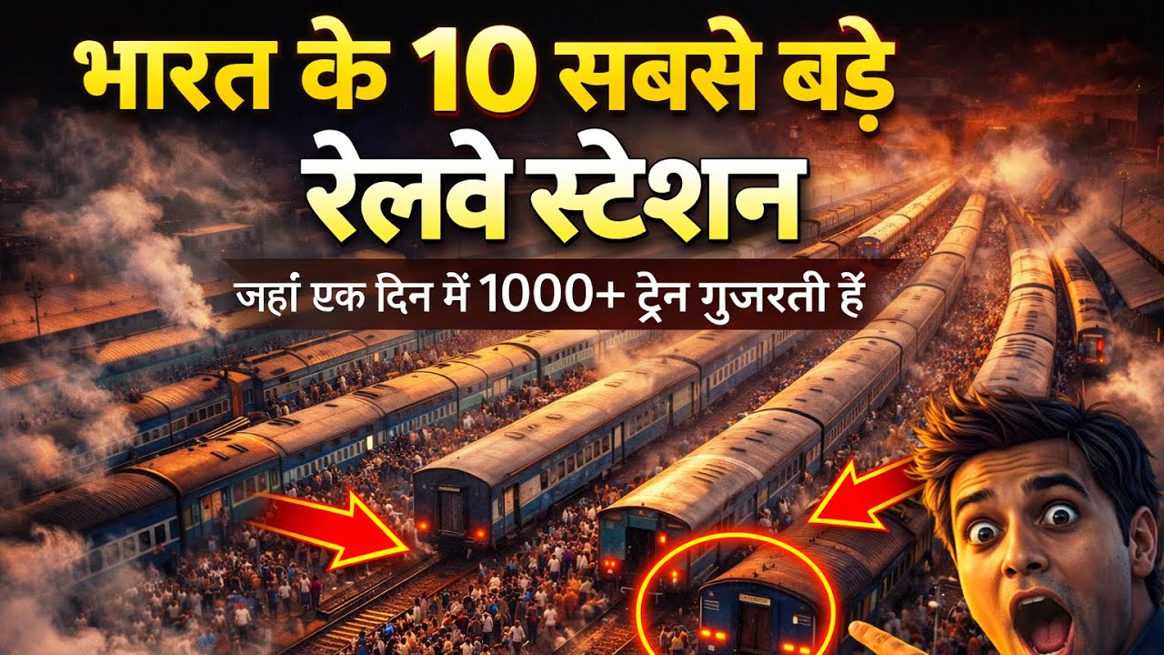 Top 10 Largest Railway Stations in India| भारत के 10 सबसे बड़े रेलवे स्टेशन| #inhindi#railwaystation 