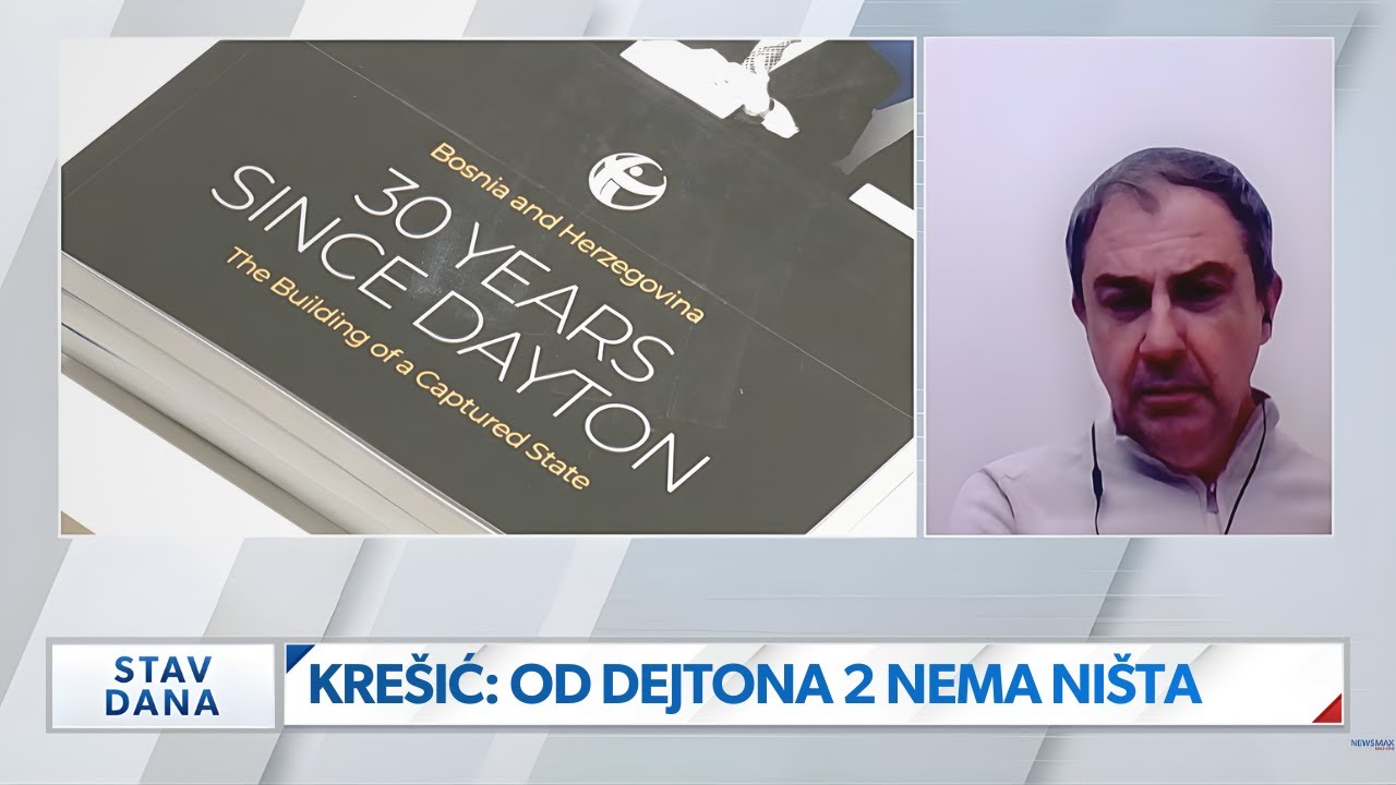 Zoran Krešić: Od raspakivanja Dejtonskog sporazuma nema ništa, BiH nije u fokusu I STAV DANA