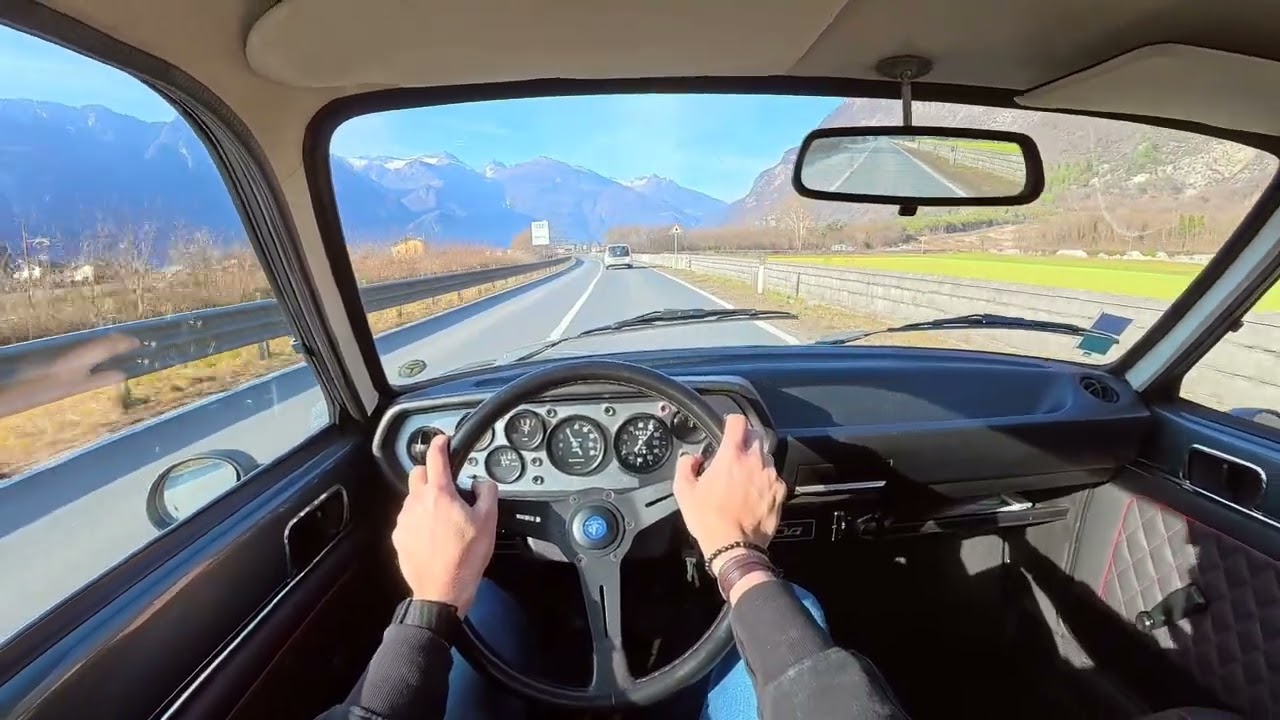 POV - 1979 Peugeot 104 ZS2 - ASMR - Sondrio driving experience