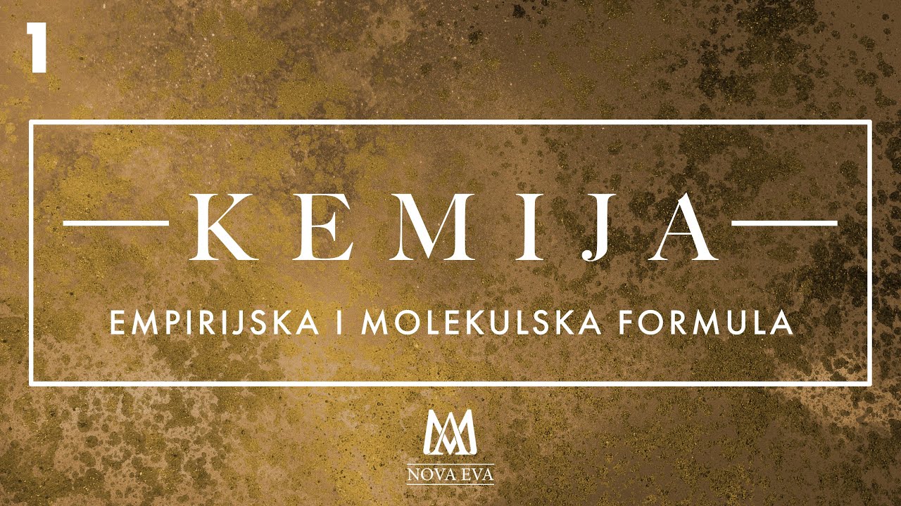 1. Empirijska i molekulska formula 1/3