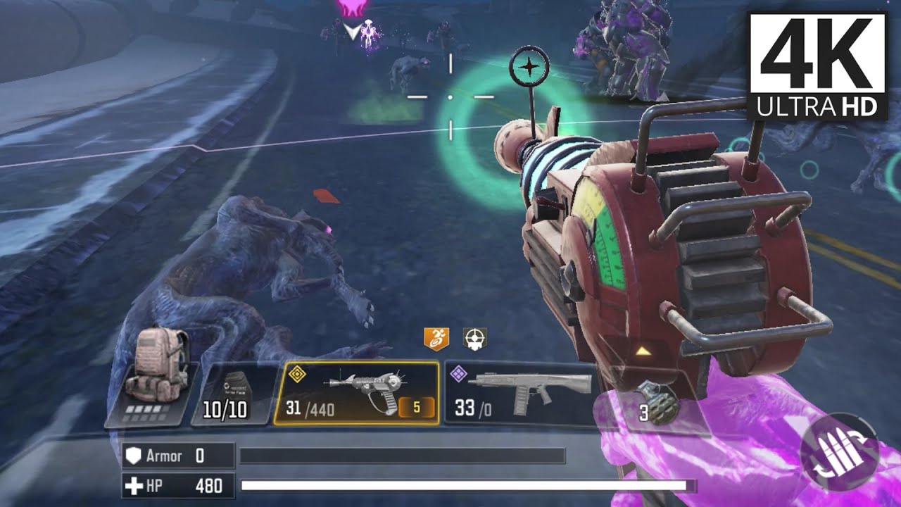 Max Upgraded Ray Gun in Undead Siege Nightmare Mode! (4K)
