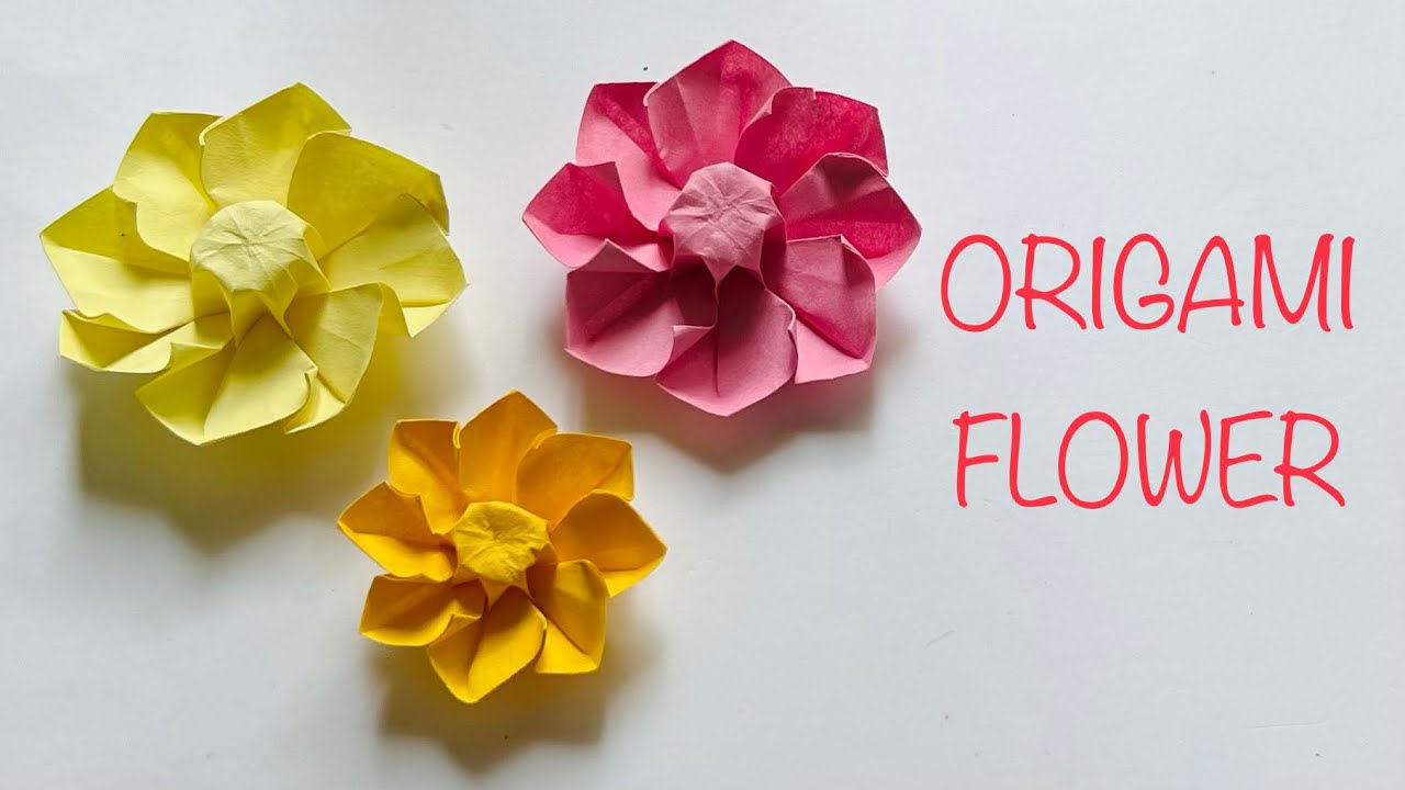 Origami flower | Easy 8 petal flower