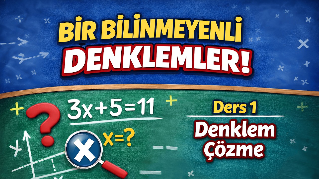 Bir Bilinmeyenli Denklemler I 8.Sınıf Matematik Konu Anlatımı I LGS 2026