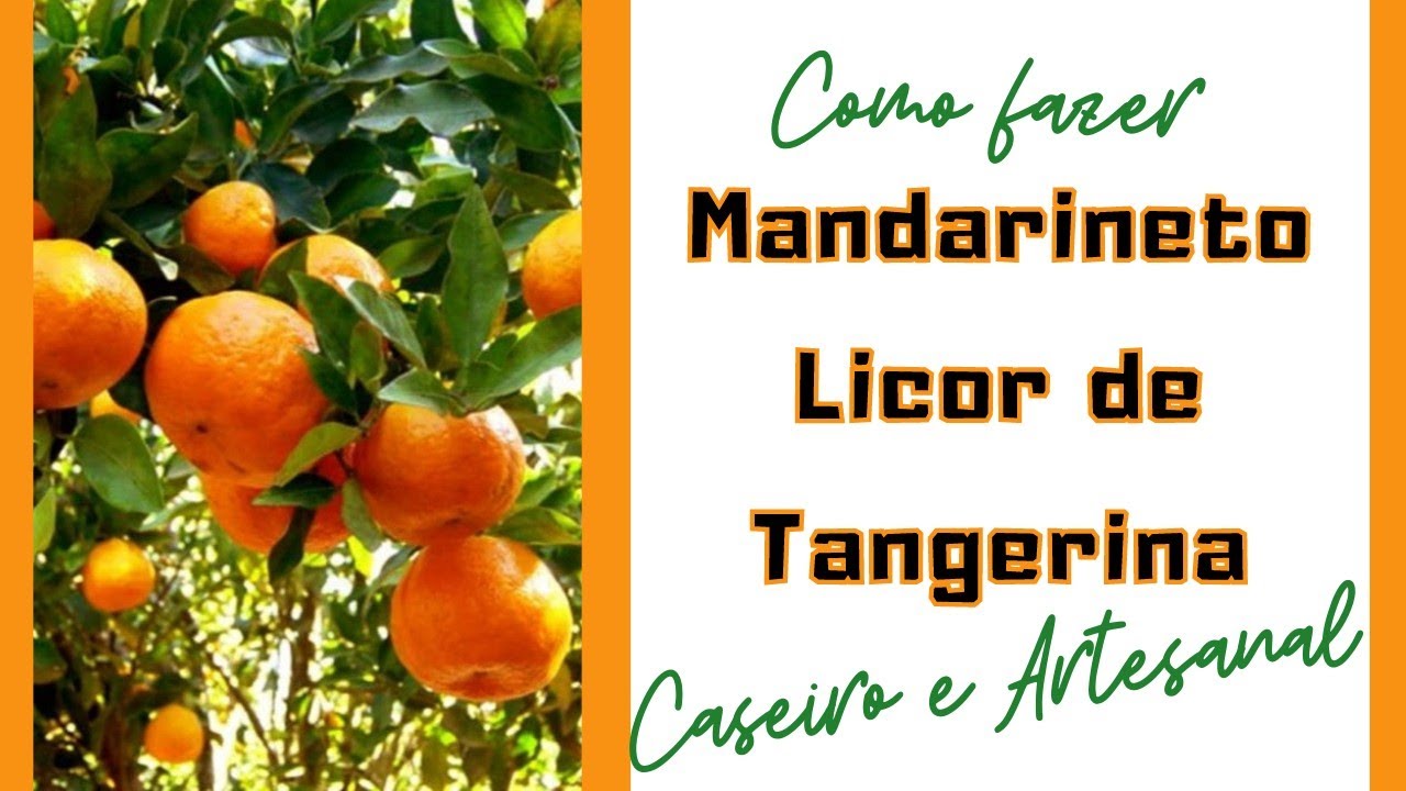 Como fazer Mandarineto um clássico licor italiano de Tangerina, Bergamota ou Mexirica.