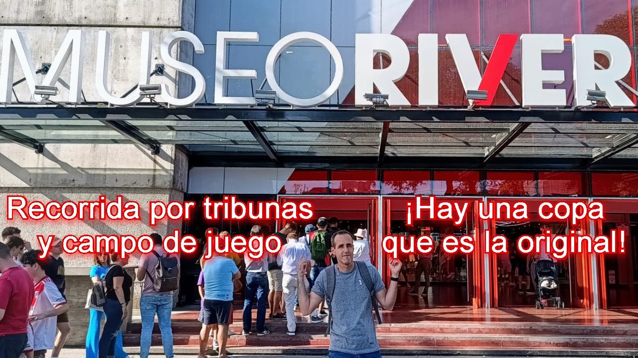 Fuimos a recorrer el museo de River con estadio tour incluído