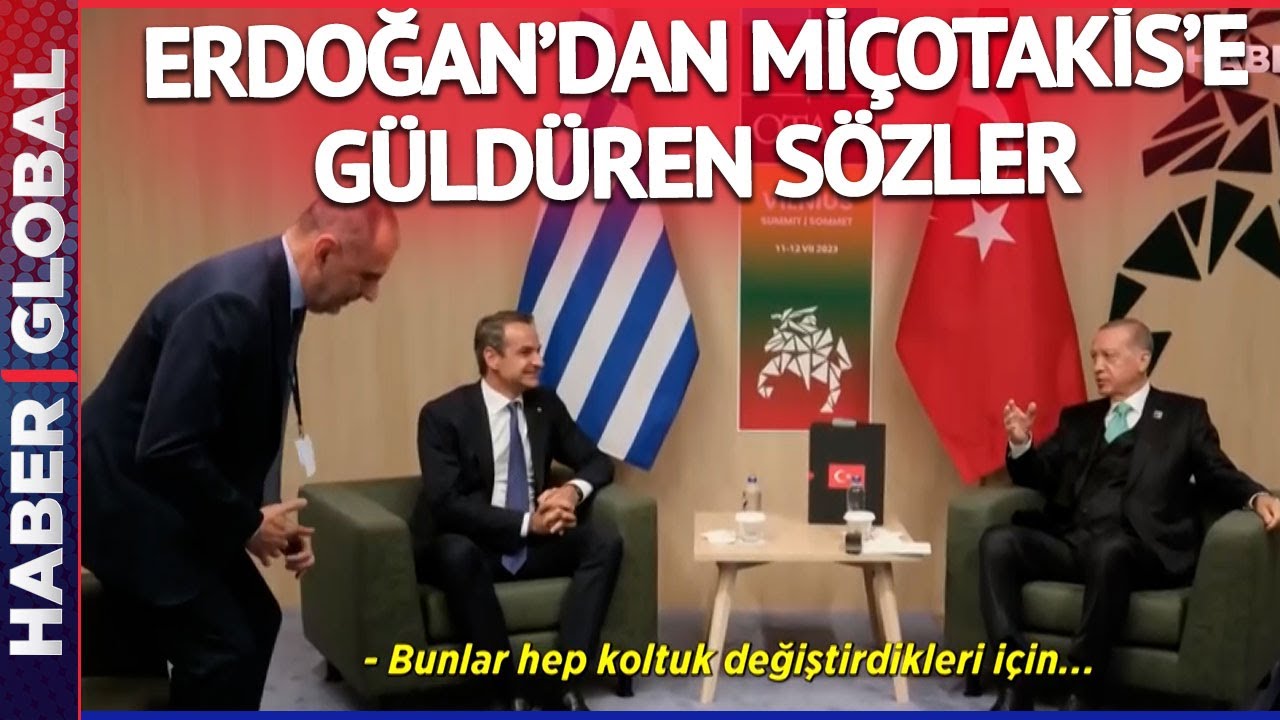 Erdoğan'dan Miçotakis'e Güldüren Sözler: Bunlar Sürekli Koltuk Değiştirdikleri İçin...