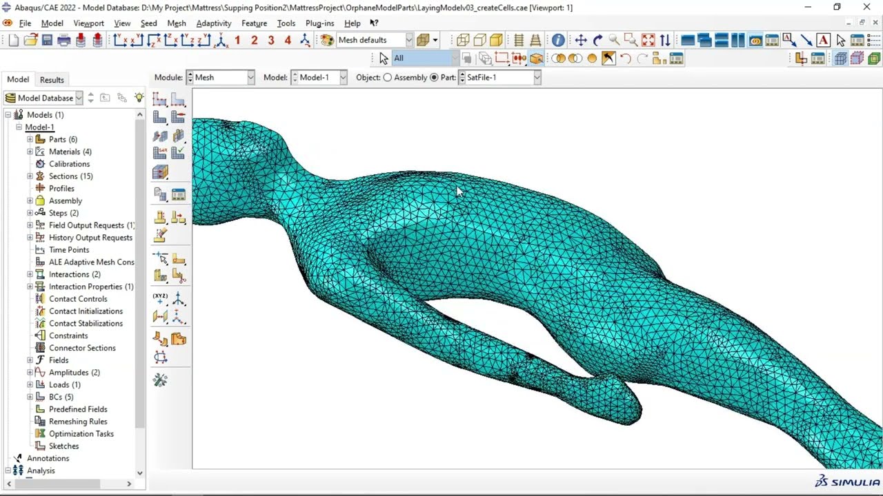Abaqus meshing technique #6: combine faces using Virtual Topology  to optimize the mesh form.