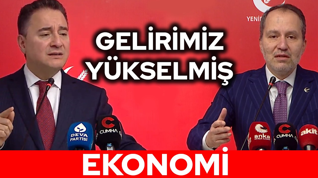 TÜİK milli gelirimizin yükseldiğini ilan etti. Ali Babacan ve F. Erbakan bu müjdeli haberi yorumladı