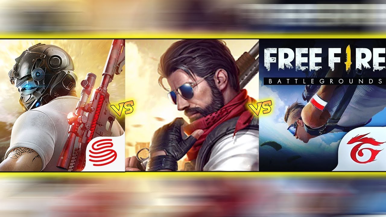 🔥 Free Fire VS Knives Out VS Survival Squad 🔥 COMPARISON - The Best Series EP-4