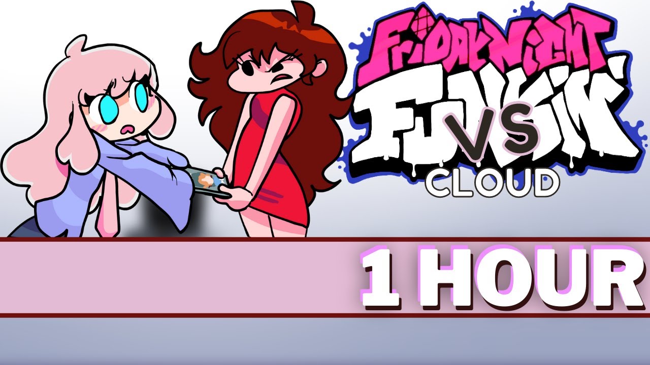 TUG O WAR - FNF 1 HOUR Songs (FNF Mod Music OST Vs Cloud Heart Attack Rampage Song)