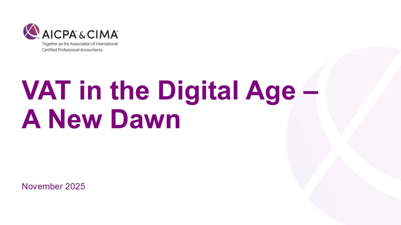 VAT in the Digital Age - A New Dawn | November 2025