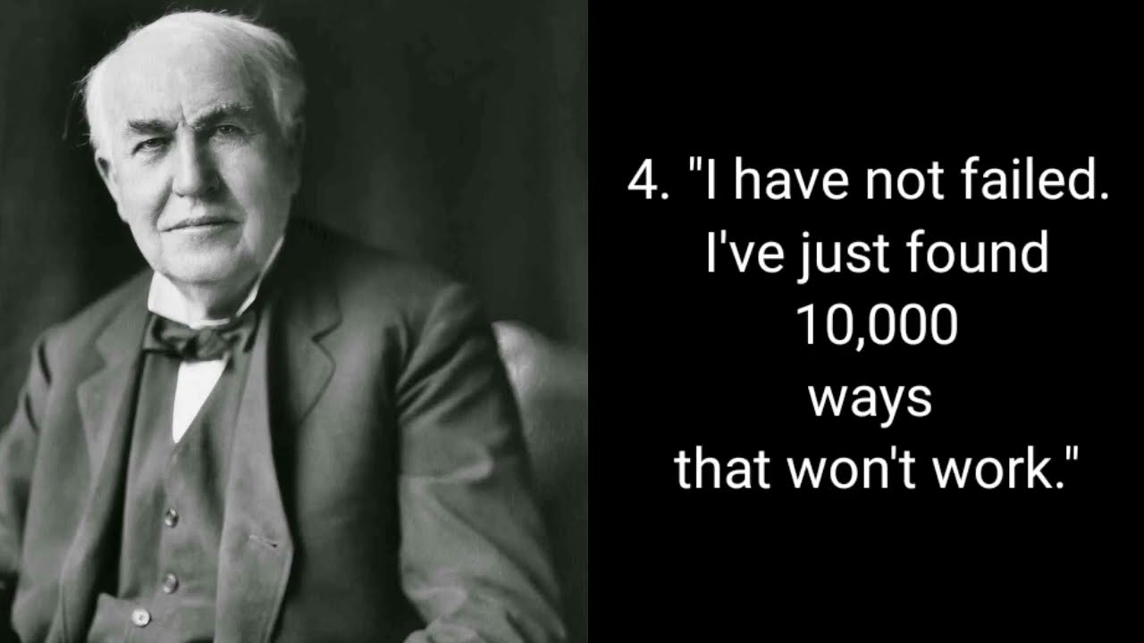 Top inspiring Thomas Edison Quotes In English