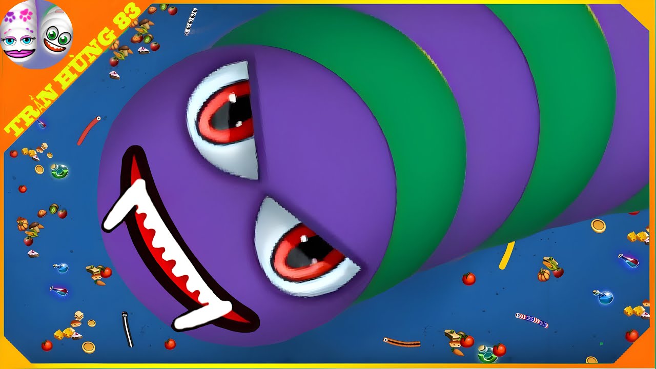 🐍WORMSZONE.IO | GIANT SLITHER SNAKE TOP 01 / Лучший игровой процесс в Epic Worms Zone! | Trần Hùn...